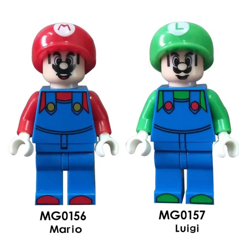 

Single Building Blocks Super Mario Bros Luigi Dragon Ball Z Torankusu Cartoon Series model brick kids toys for children