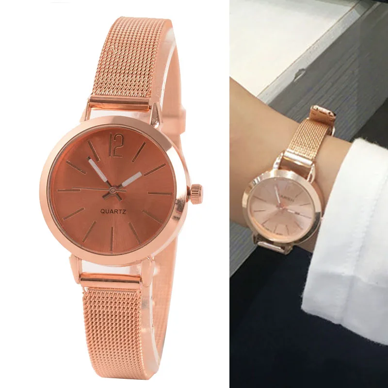 

Fashion Women Watches Exquisite Rose Gold Stainless steel Quartz Watch Ladies Bracelet Watch Relogio Feminino reloj mujer clock