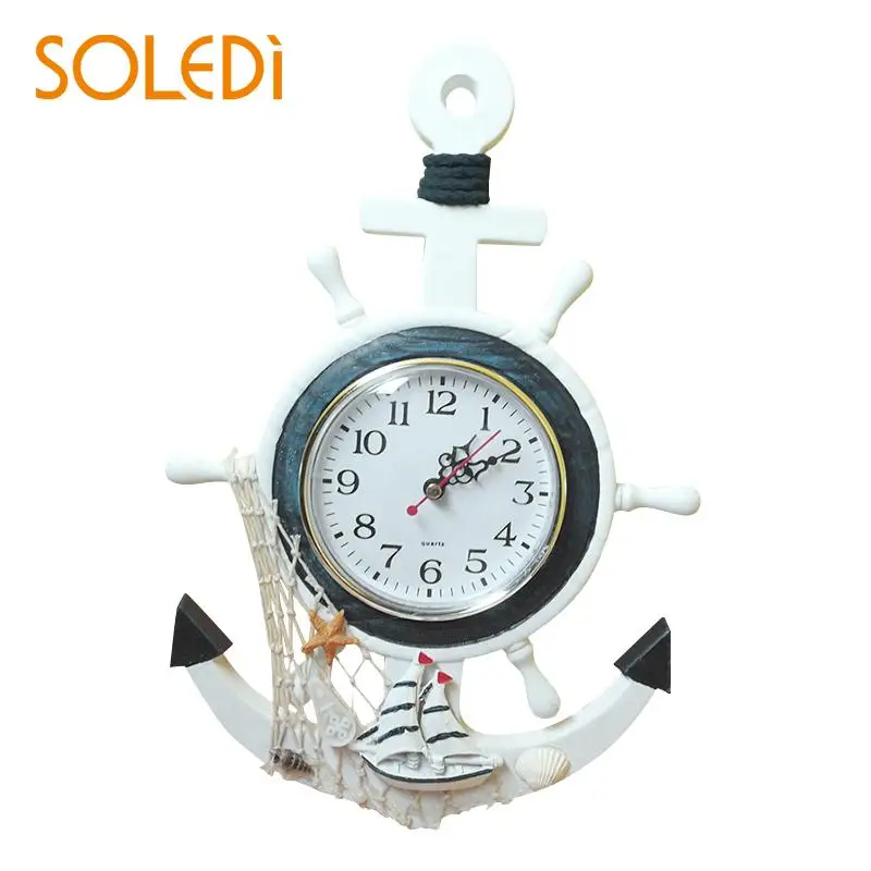 

Decorative Nautical Mediterranean-Style Retro Sea Anchor Small Alarm Clock Gift