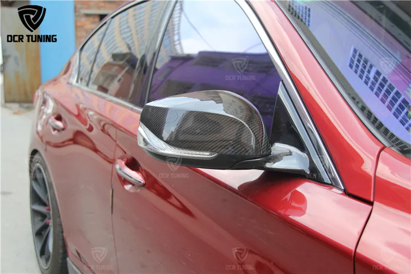 Estilo de Substituição para Infiniti Retrovisor de Fibra de Carbono Adicionar Estilo Q70 2020 2020-up Q60 Qx30 Espelho & Q50 Q50s 10 High Quality carbon fiber mirror