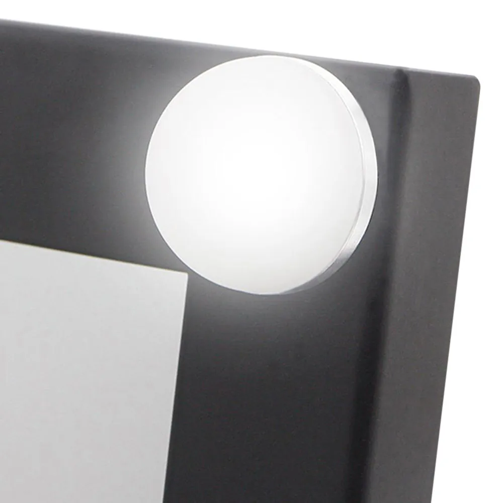  2018 New Table Single LED Model Portable Makeup Mirror Illuminated Cosmetic Vanity Mirror With Bulb - 32869532621