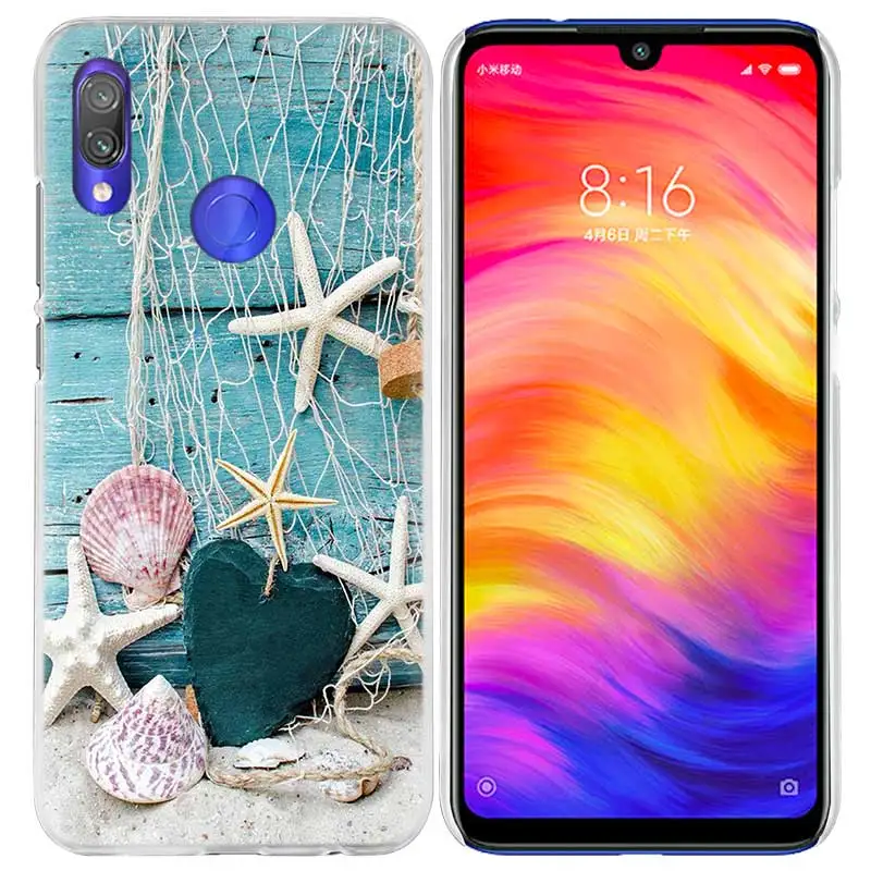 Морские ракушки звезда чехол для спортивной камеры Xiao mi Red mi Go Note 7 6 6A Pro S2 5 5A 4X mi A1 A2 9 mi x 3 5G 8 lite Play F1 жесткий чехол из ПК для телефона - Цвет: 05
