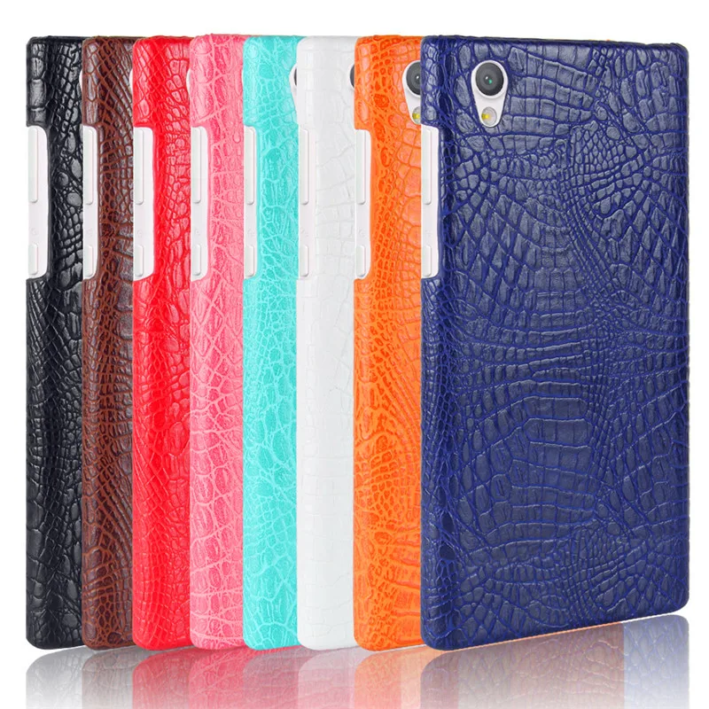 

For Sony Xperia L1 G3312 G3311 G3313 Case Crocodile Pattern Hard PC+PU Leather Back Cover Case for Sony Xperia L 1 L1 Dual G3312