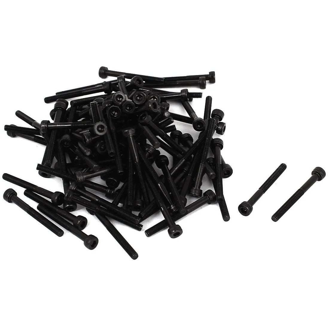 

KSOL M3x30mm Screw Cap Point Hex Socket Screws Bolts 100Pcs