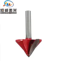 טונגסטן פלדה 6 מ"מ Shank 90 6x22mm Bit תואר טונגסטן פלדה נתב CNC חריטה V Groove (4)