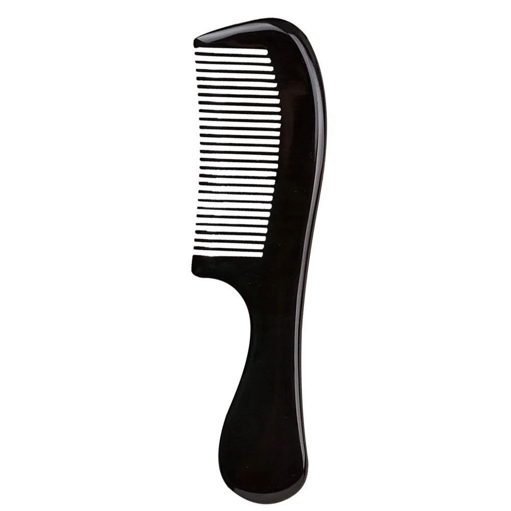 

Natural Ox Horn Comb Anti-Static Fine Teeth Handmade Hair Comb with Handle for Home Travel Outdoor Indoor Use