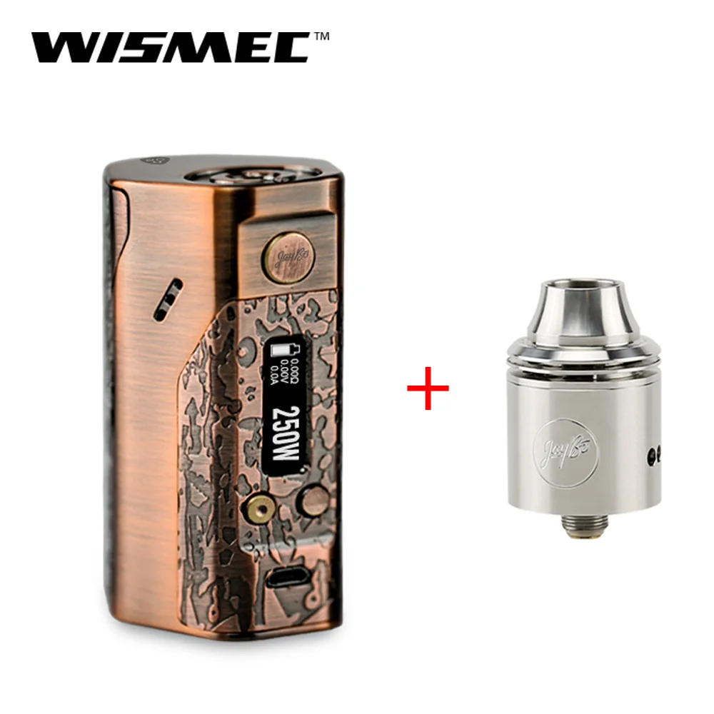 Оригинальный Wismec Reuleaux DNA 250 бокс мод с неразрушаемым rda атомайзером Вт DNA250 без 18650
