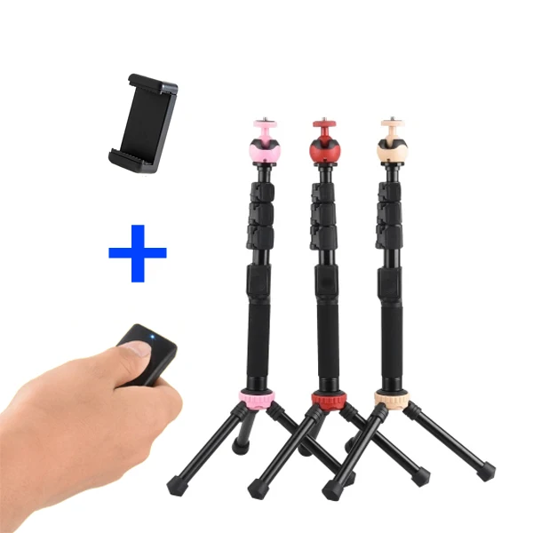 Cell Phone Tripod With Bluetooth Remote Control Mobile