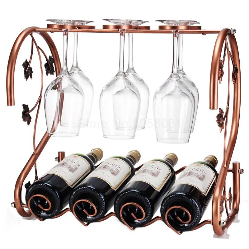 

Wine rack Creative wine Upside down wine rack fashion home wine rack hanging glass Multi bottle rack
