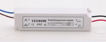 

Plastic case;12V/60W waterproof switch mode Power Supply;IP67 rated;AC100-240V input;DC12V output