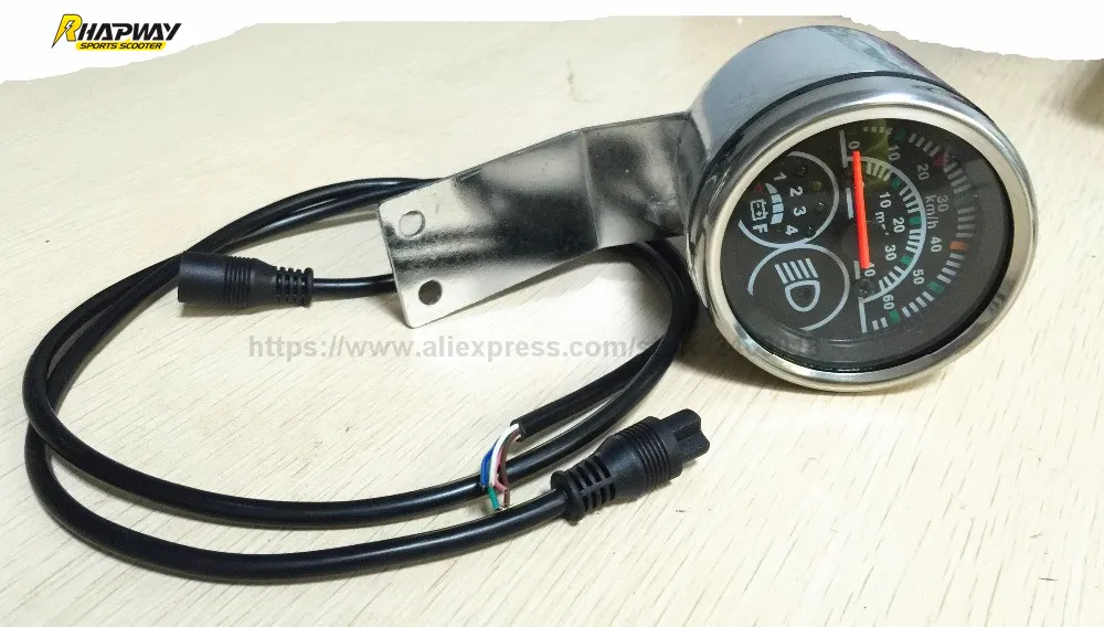 Electric Scooter Speedometer 36V Scooter Speed Indicator with Battery