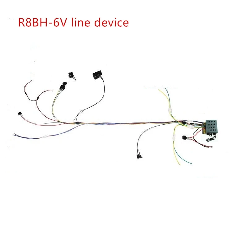 R9BH-6/12 в Детский электромобиль, четырехколесный автомобильный линейный приемник, пульт дистанционного управления, аксессуары для детских колясок - Цвет: 6v no control