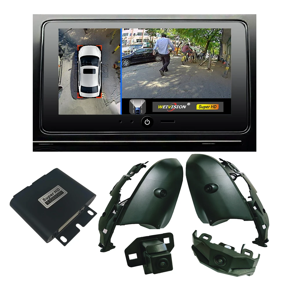

Car Accessories 360 Bridview Car Surround System Panoramic All Round View Camera System with DVR Record for Toyota Alphard 2018