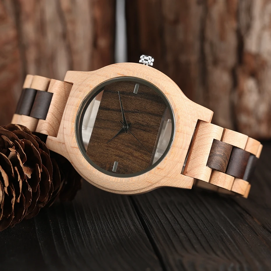 Top Luxury Full Bamboo Wood Quartz Watch Mens Hollow Analog Handmade Bracelet Sports Wristwatch Male Simple reloj de hombre 2017 2018 Gifts (33)