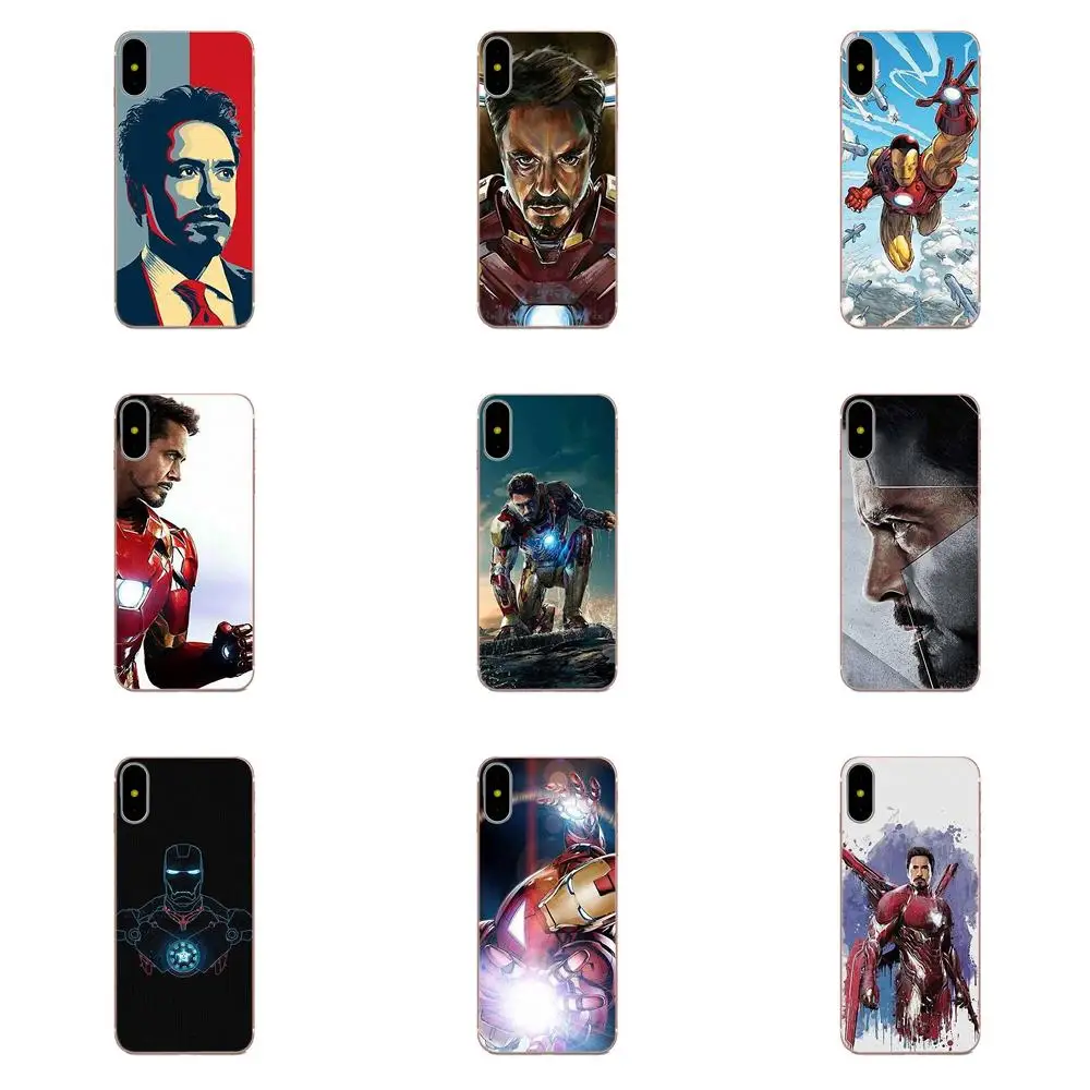 Tony Stark Marvel Железный человек новейший супер милый чехол для телефона Apple iPhone 4 4S 5 5C 5S