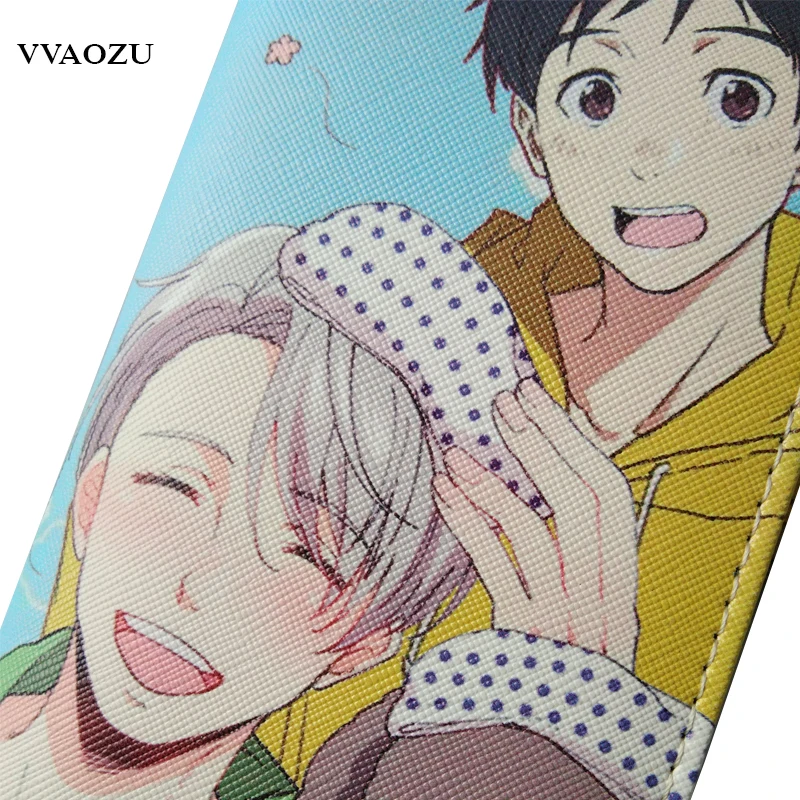 Кошельки Yuri On Ice из искусственной кожи, длинные женские и мужские кошельки Carteira, Дизайнерские клатчи, женские кошельки на молнии с карманом для монет