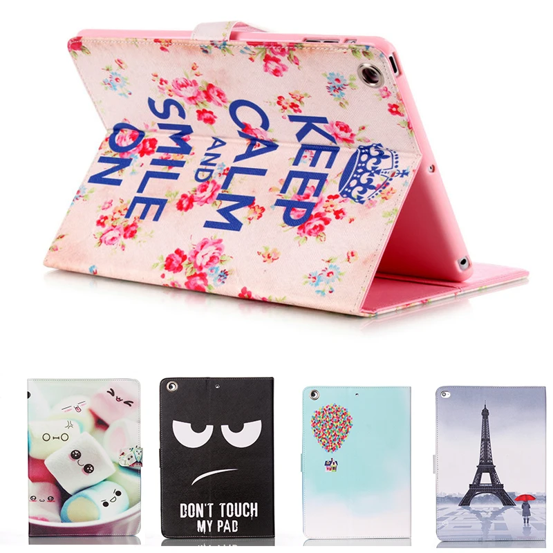 For Apple ipad 2 3 4 9.7 "Tablet Cute Cartoon Despicable Me Minions PU Leather Case Protective