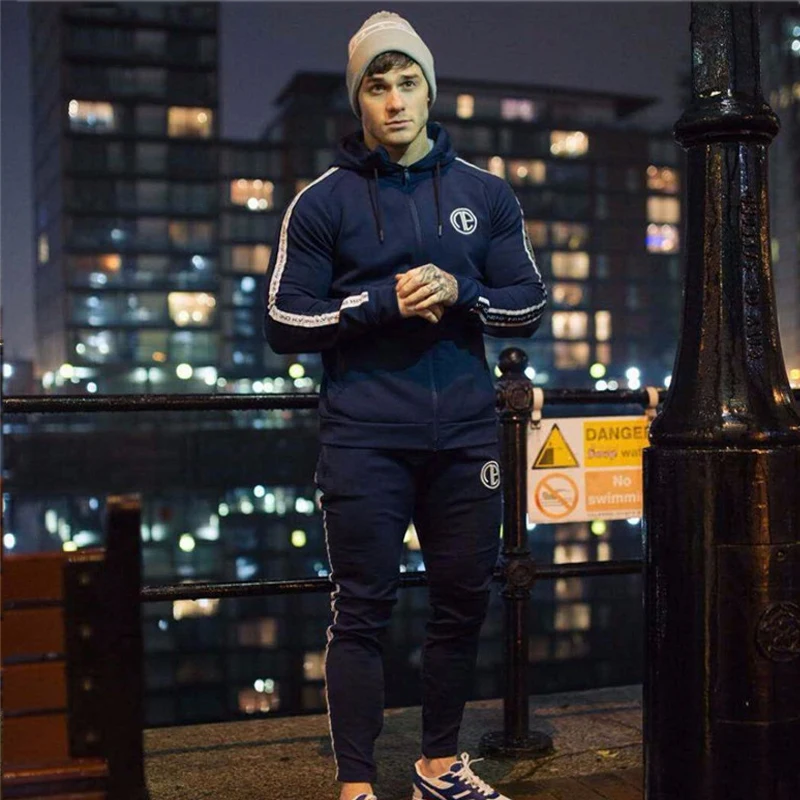 Male Tracksuit Sporting Sweat Suits-23
