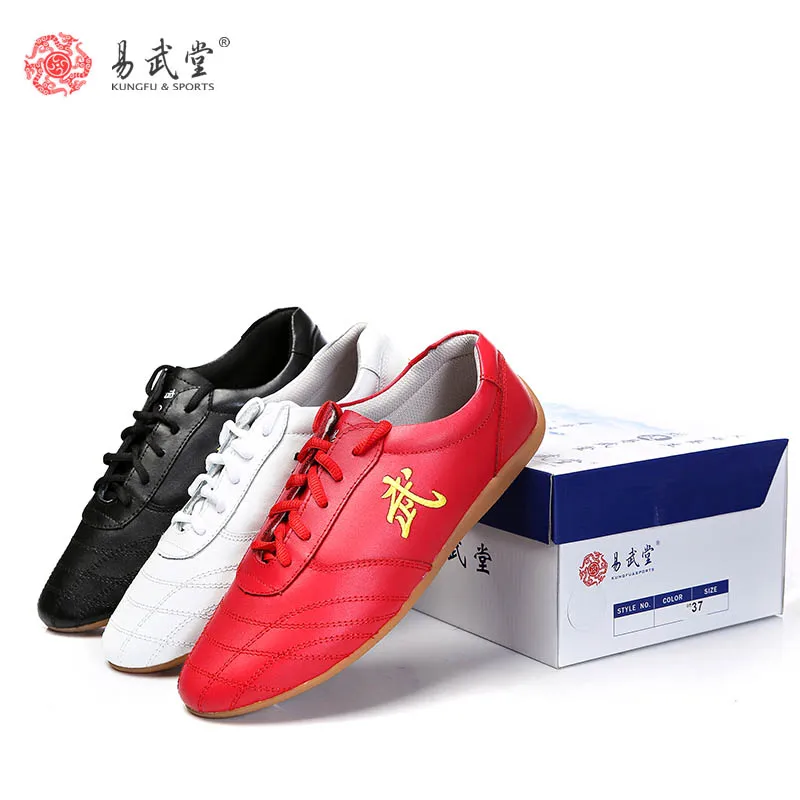 Yiwutang kung fu shoes kids wushu shoes for children Taiji and Chinese marial ars Non-slip cow Muscle