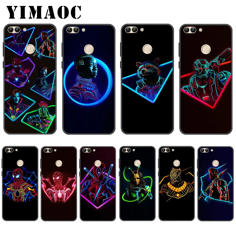 

YIMAOC Marvel Superheroes Avengers Soft Case for Huawei P20 P30 Lite Mini Plus Pro P Smart 2019