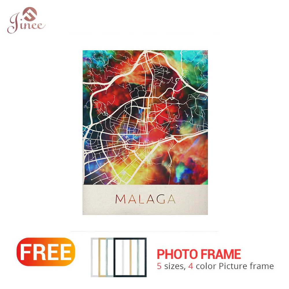 

5D Diy Diamond Painting MALAGA Map Handcraft Cross Stitch Full Square/Round Mosaic Diamond Embroidery Home Decor Holiday Gifts