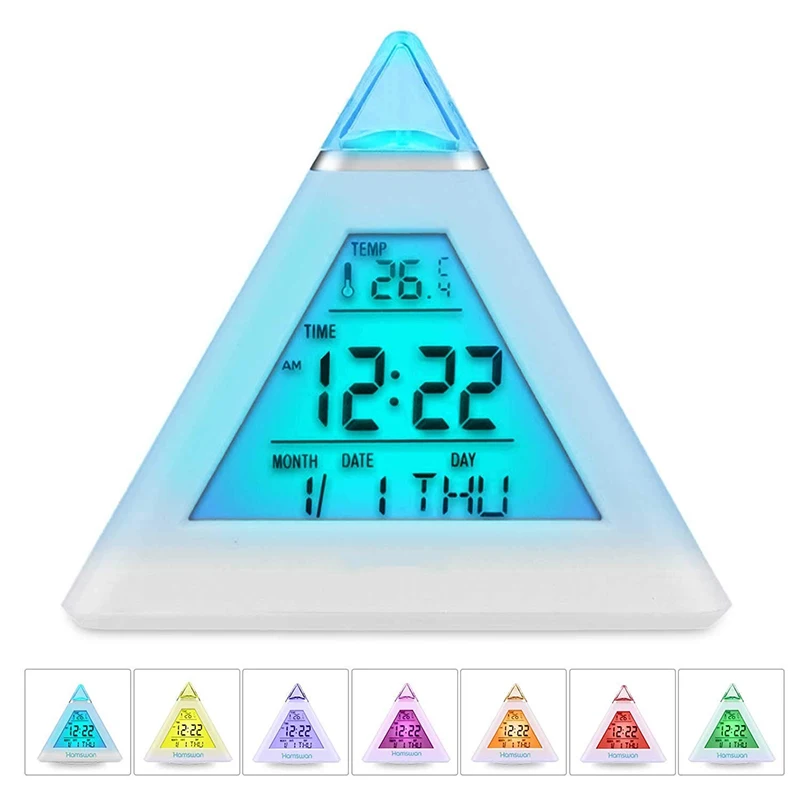 Рождественские подарки цифровой будильник со светодиодной подсветкой