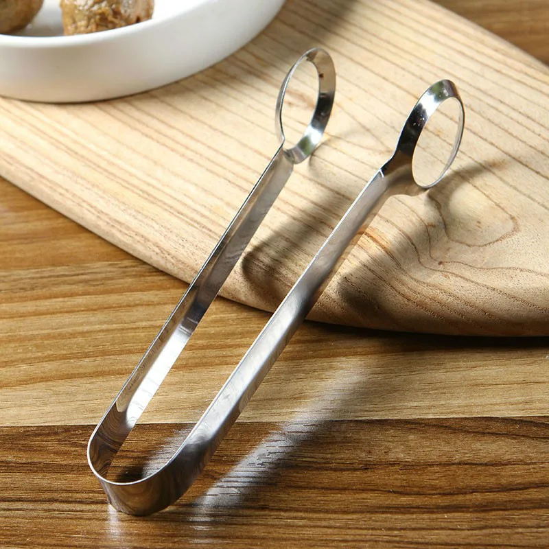 Stainless Steel Boiled Egg Tongs Clamp Kitchen Food Salad Tongs Clip Serving Tongs Creative Egg Tools Cooking Utensils (5)
