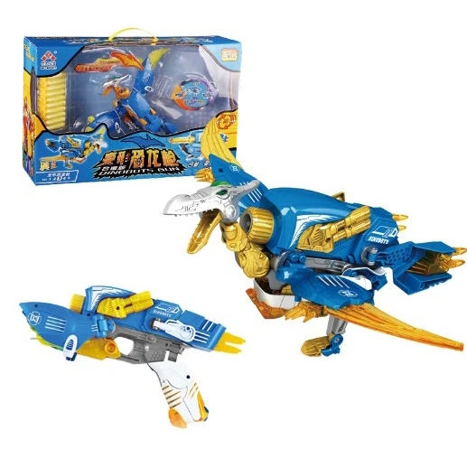 2 в 1 динозавр игрушка пистолет на открытом воздухе спортивные игрушки мягкие пули малыш Airsoft трансформации сплав страйкбол воздушного Пистолеты подарок