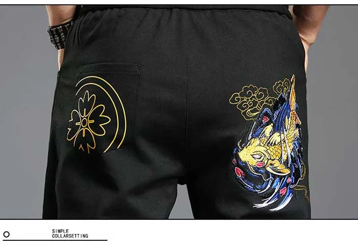 Для мужчин спортивный костюм из 2 предметов комплект толстовка с капюшоном джоггеры Брюки для девочек китайский Стиль золотой рыбки