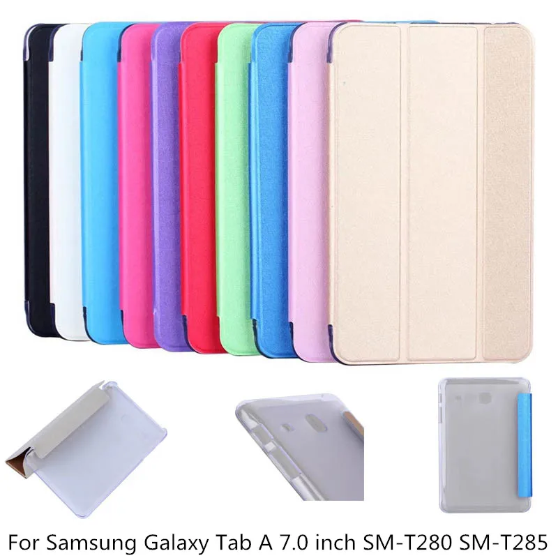 Для samsung Galaxy Tab 7,0 дюйма SM-T280 SM-T285 Tablet Обложка Тонкий Стенд кожа Защитный чехол для samsung T280 T285