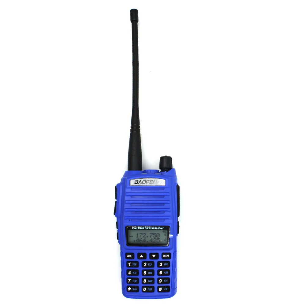 BaoFeng UV-82 иди и болтай Walkie Talkie “иди и 5 Вт 136-174 МГц& 400-520 МГц двухстороннее радио Любительское радио Baofeng Радио BaoFeng uv82 - Цвет: Синий