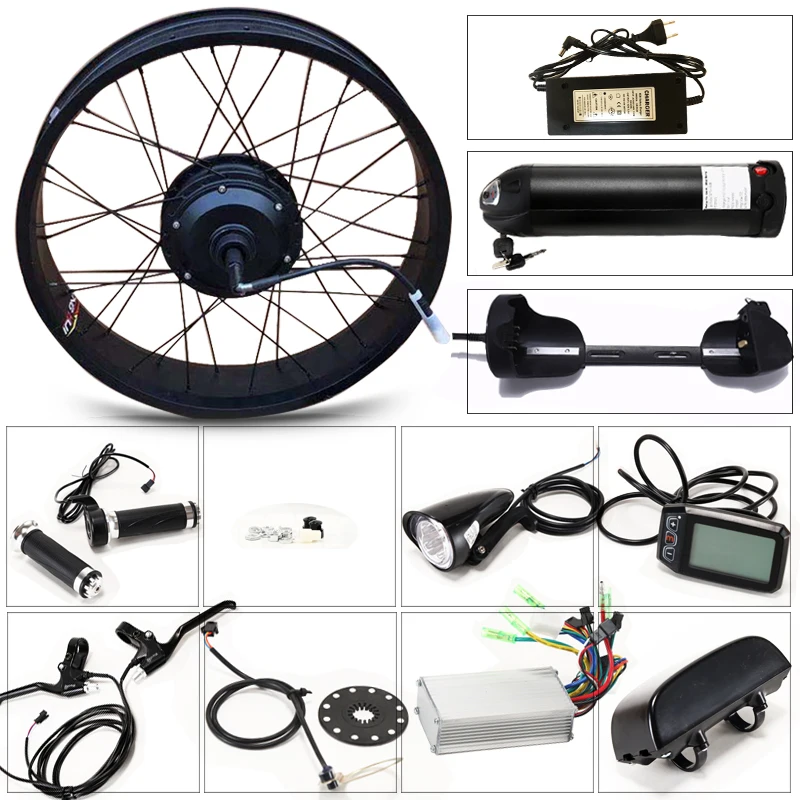 Электровелосипед набор моторных колес 36 В 350 Вт 2,0*4,0 дюймов электрический велосипед 10 Ач Набор для электровелосипеда