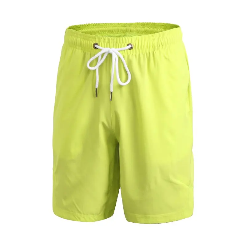 Men s Quick dry Fitness Drawstring Solid Workout Casual Shorts