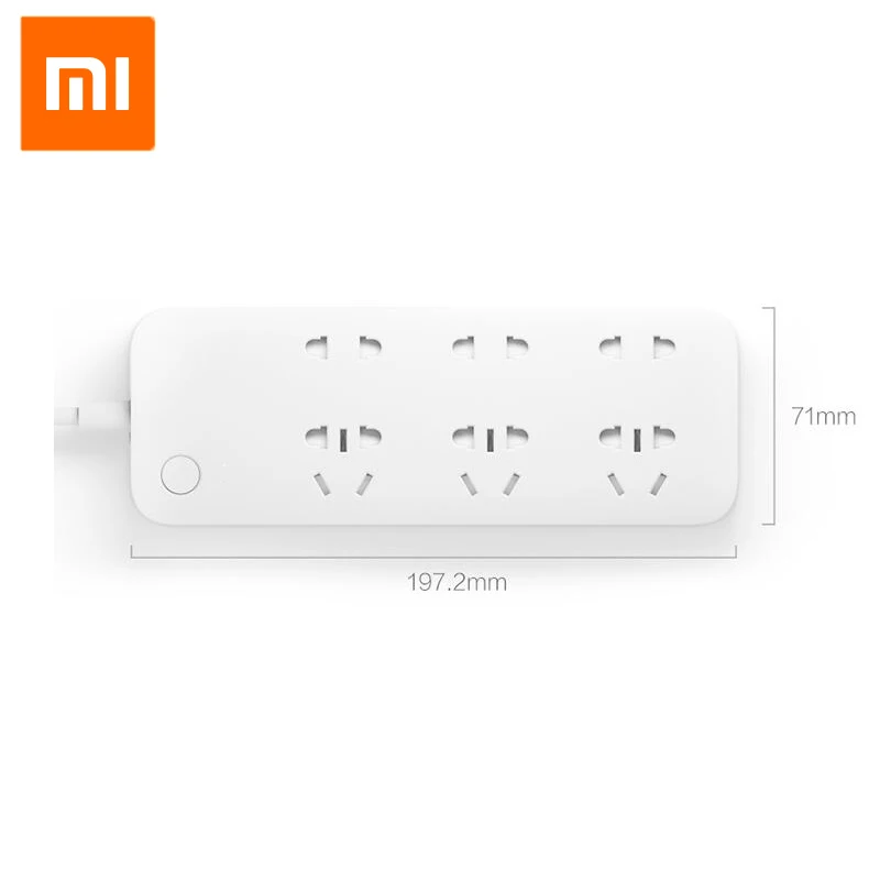 Умный удлинитель Xiaomi Mijia оригинальный 6 портов Wi Fi беспроводной пульт