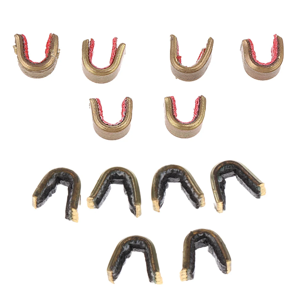 12Pcs Bowstring Nock Set Buckle Clips Nocking Points Archery Bow String Buckle Clip Bow String Protect Archery Accessories
