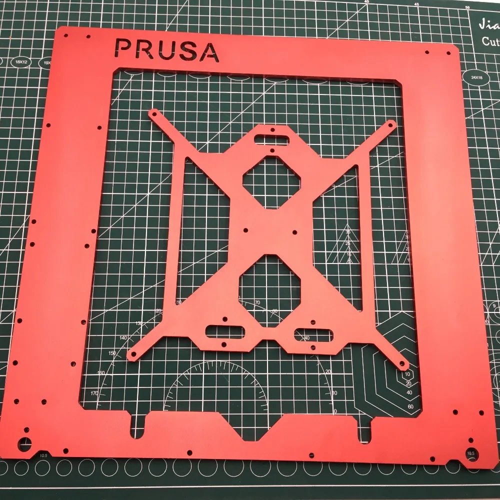 1 комплект анодированного алюминия Prusa i3 рамка Комплект с подогревом кровать Поддержка Y каретки 6 мм Толщина