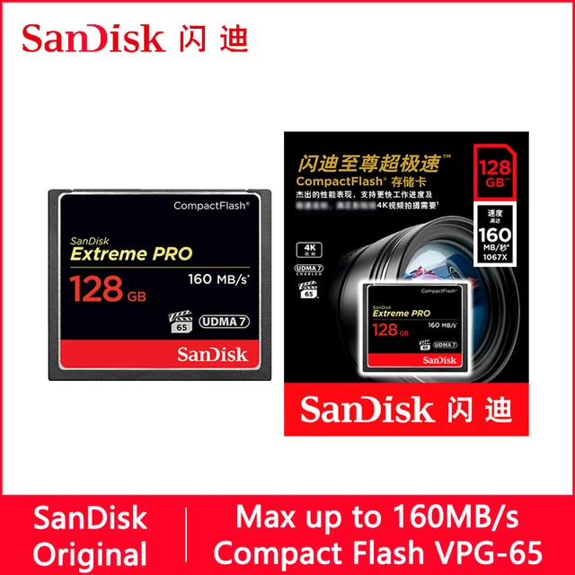 Carte mémoire SANDISK SD XC Extreme Pro - 128Go