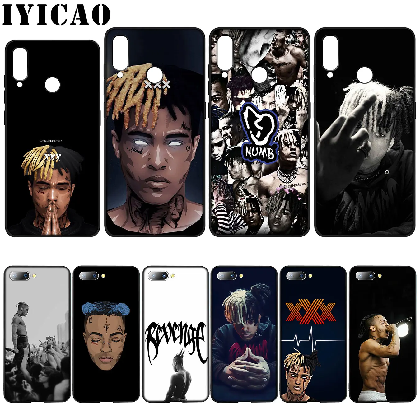 IYICAO Xxxtentacion Черный силиконовый мягкий чехол для Huawei Y7 Y6 премьер Y9 2018 честь 8C 8X8 9 10