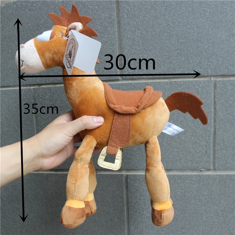 Ceny 1 sztuka 35cm = 13 cal oryginalny toy story 4 pluszowe Bullseye koń śliczne drzewno koń dla dzieci prezent dla dzieci dzieci pluszowe zabawki zabawki dla dzieci