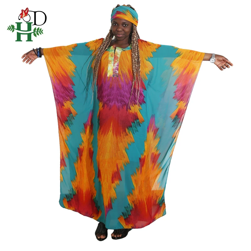 

African dresses for women 2019 spring summer dress robe de soiree africaine lady long ruffle maxi dresses lady printing clothes