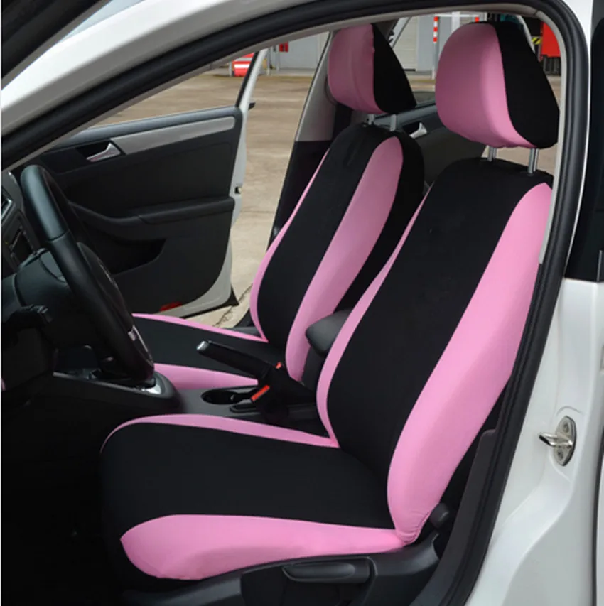 4/9 unids/set rosa asiento de coche cubre mariposa bordado coche estilo  mujer asiento cubre automóviles Interior accesorios