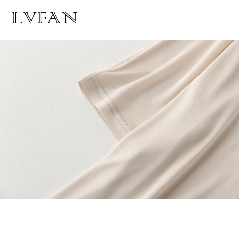 LVFAN Men's 100% Nature silk Sleep Tops Male Sleepwear Short Sleeve Solid Loose Plus Size Knitted Camisole LVFAN Men's 100% Nature silk Sleep Tops Male Sleepwear Short Sleeve Solid Loose Plus Size Knitted Camisole