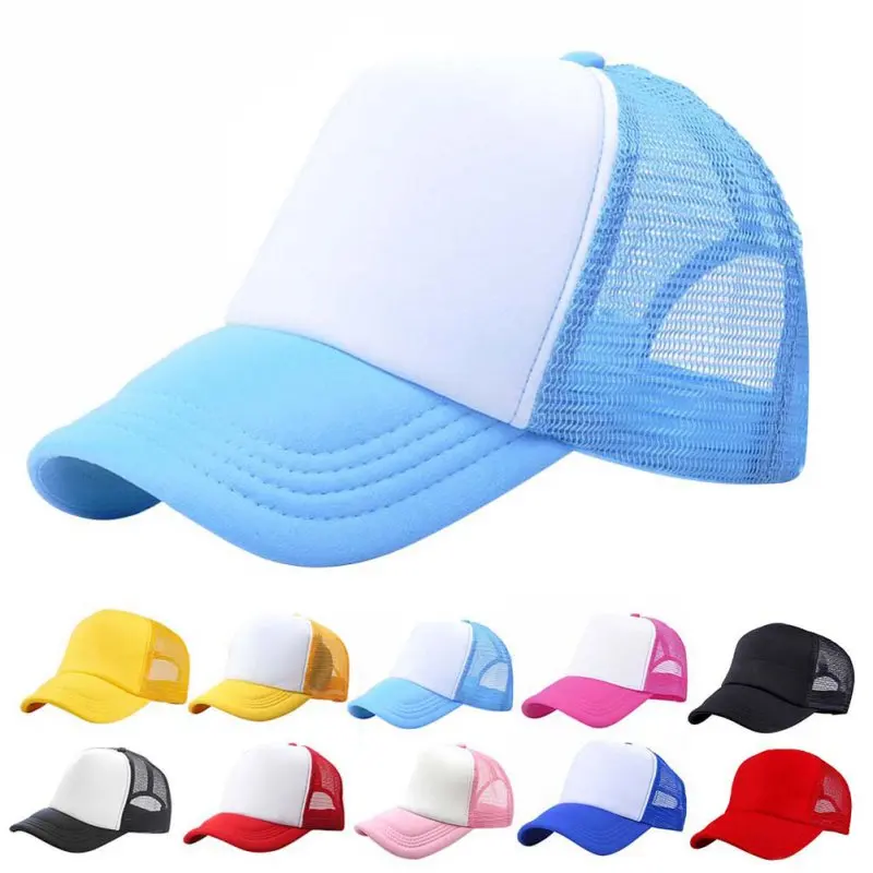 

Good Price ! Summer Fashion Kids Baby Boys Girls Cotton Caps Hat Blank Mesh Adjustable Peaked Baseball Cap Kids Hats 3-8Y