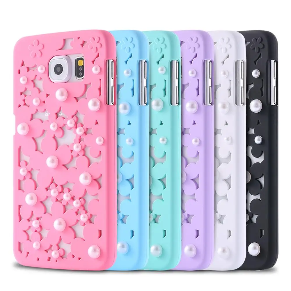 Чехол kisscase для iPhone 6 6s 7 Plus 5 5S SE чехол с милым цветком и жемчугом задняя крышка Samsung