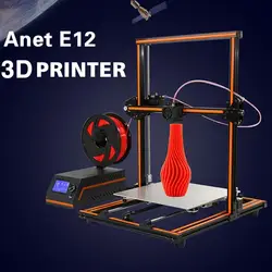 Анет E12 Высокоточный 3D-принтеры высокая производительность ЖК-дисплей Дисплей печатная машина широкоформатной печати Размеры 300X300X400 мм ЕС