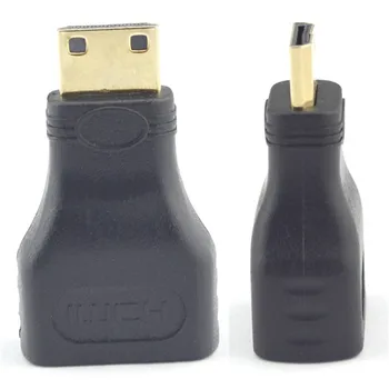 

200pcs Mini HDMI to HDMI HD Gold extension Adapter Converter Connector for Vedio TV Xbox 360 HDTV 1080