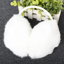 Imixlot/трендовые Теплые Меховые Наушники унисекс для девочек; зимние ушные теплые наушники; уличная повязка на голову; круглые наушники белого цвета