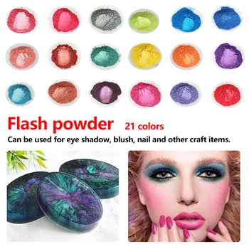

Resin Dye Powder Mica Pearl Pigments Colorants Crystal Pigment Pearl Powder Healthy Natural Mineral Mica Powder DIY Dye Colorant