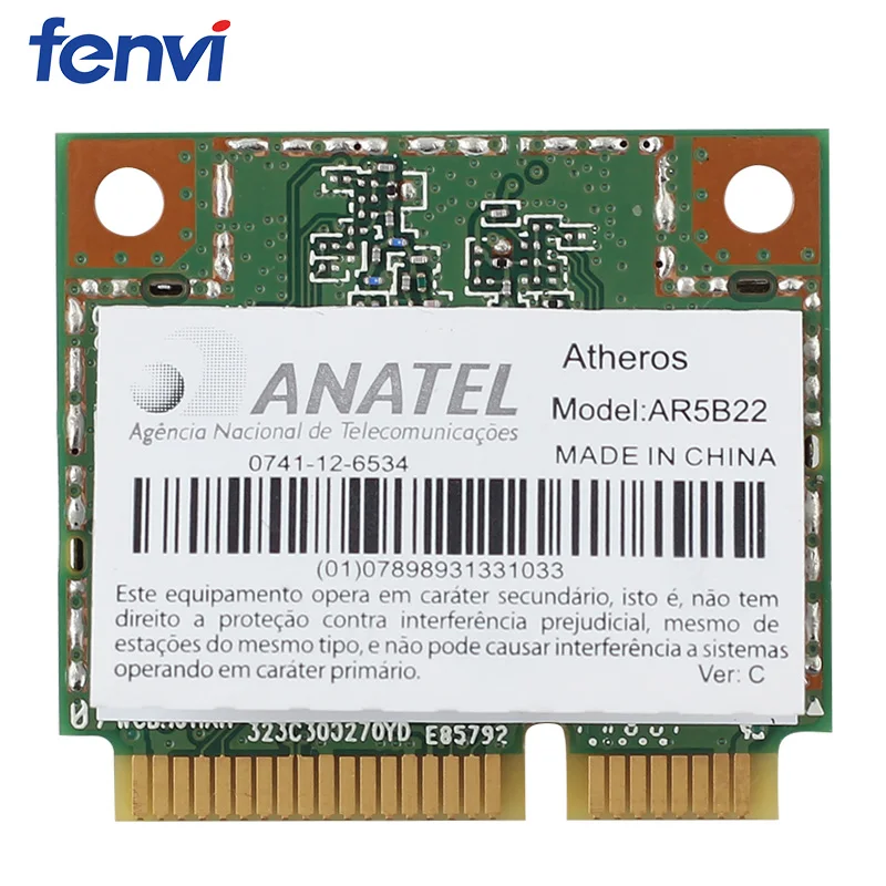 Двухдиапазонный Atheros AR5B22 300 Мбит/с беспроводной WLAN Mini Pci-E Wifi карта AR5B22 адаптер с Bluetooth 4,0 802.11a/b/g/n для ноутбука