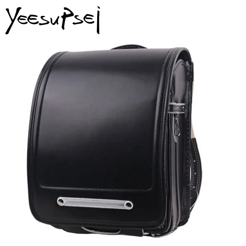 

YeeSupSei School Bag Boys/Girl Waterproof PU Leather Plastic Cover Backpack Children Primary School Bag Large Mochilas Rucksacks
